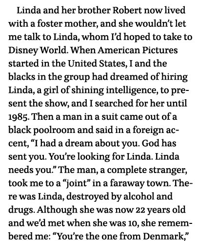 Linda and her brother Robert now lived with a foster mother, and she wouldn t let me talk to Linda, whom I d hoped to   