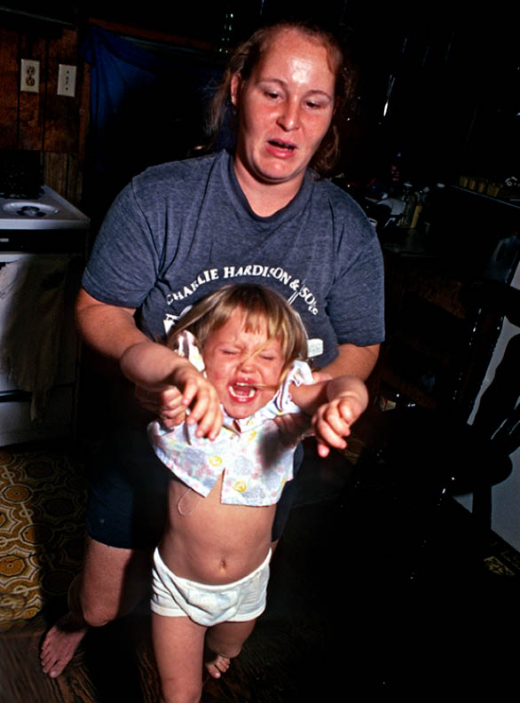 Connie beating up Angel -  the bad one  - in 1996