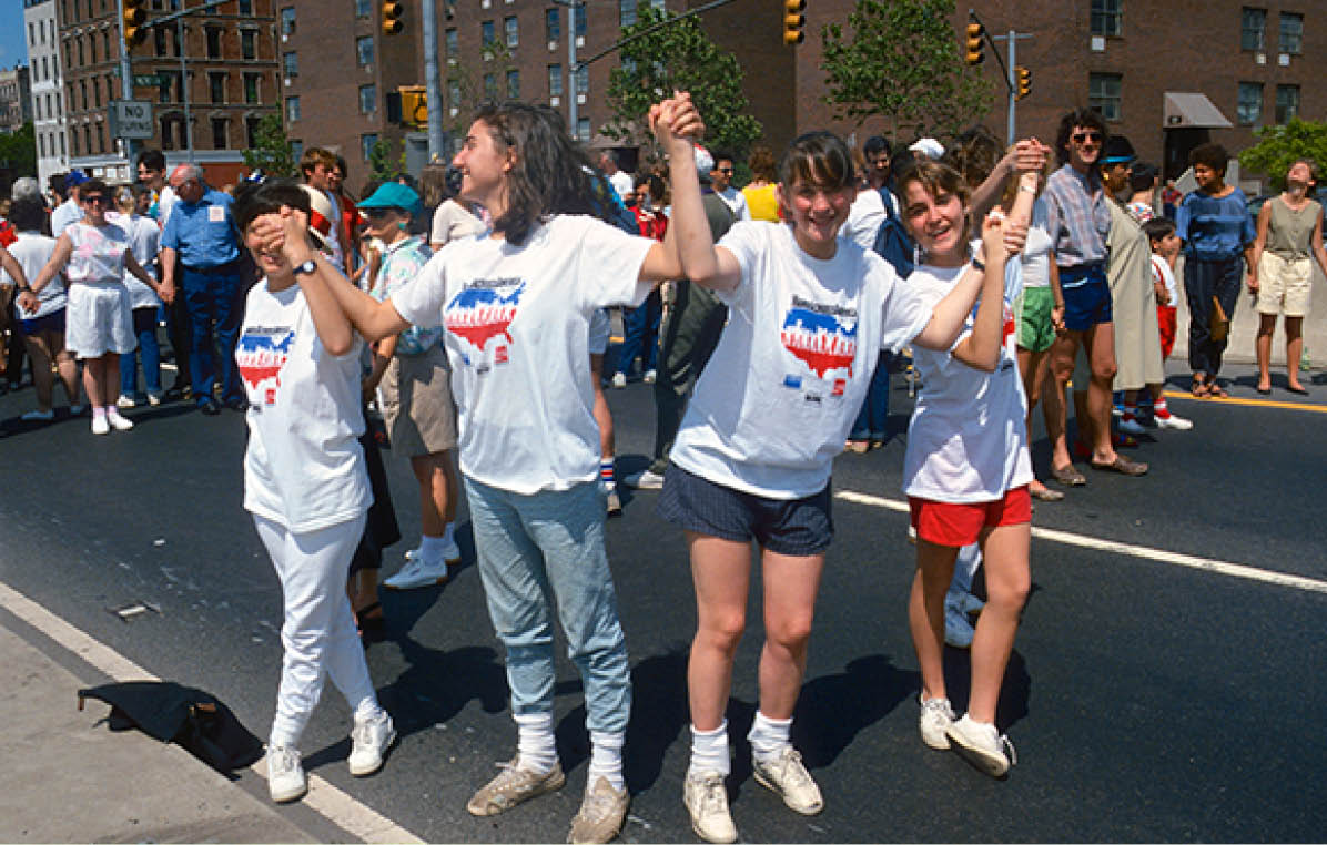 1986 - 5-6 million holding hands across America