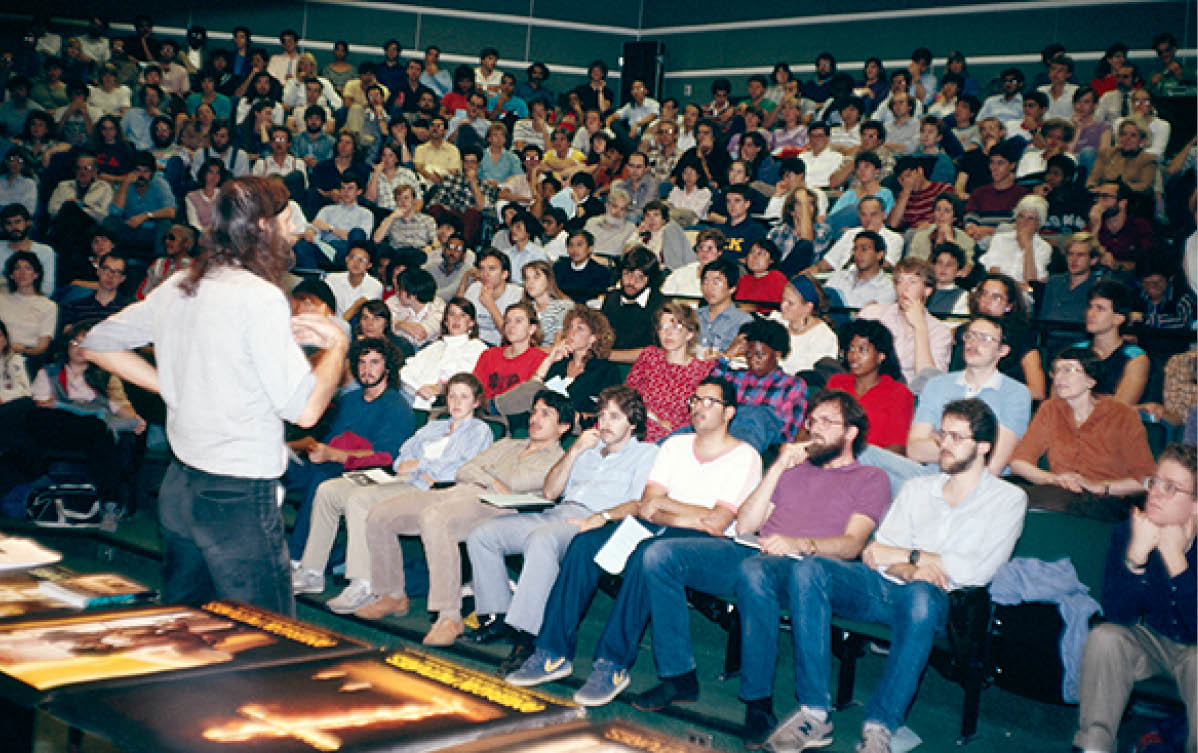 1987 - I am speaking in Tufts university, MA 