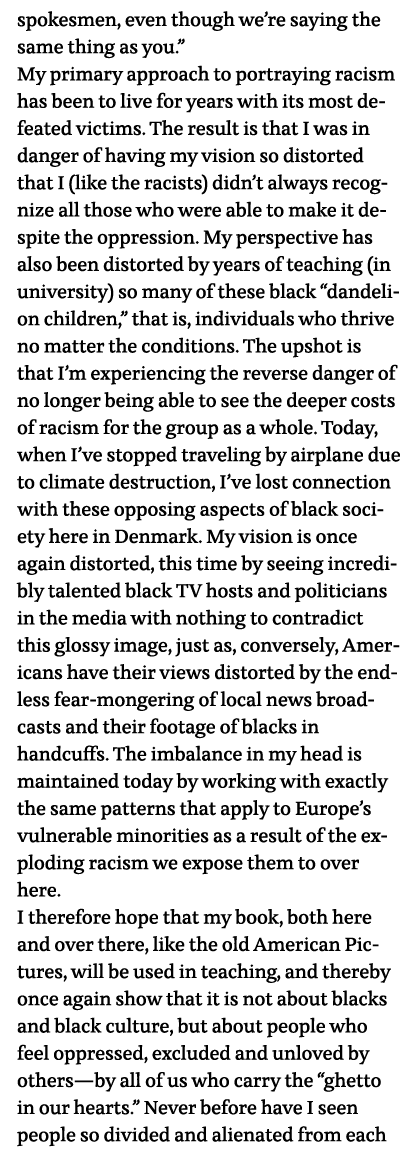 spokesmen, even though we re saying the same thing as you   My primary approach to portraying racism has been to live   