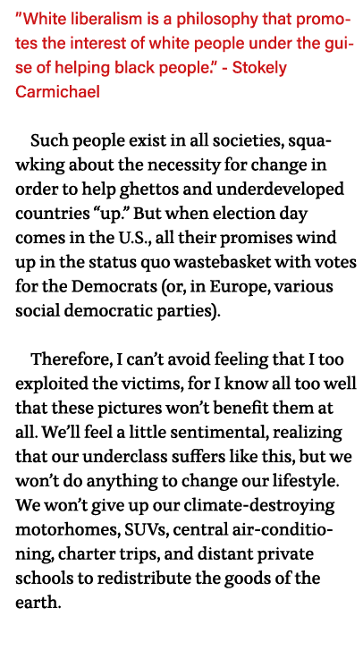  White liberalism is a philosophy that promotes the interest of white people under the guise of helping black people    