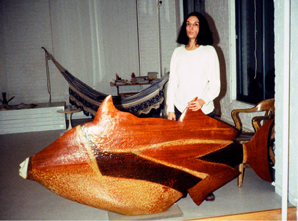 1978 - NYC  Revisit to Marisol Escobar with book 