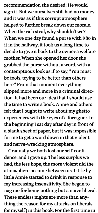 recommendation she desired: He would sign it  But we ourselves still had no money, and it was as if this corrupt atmo   