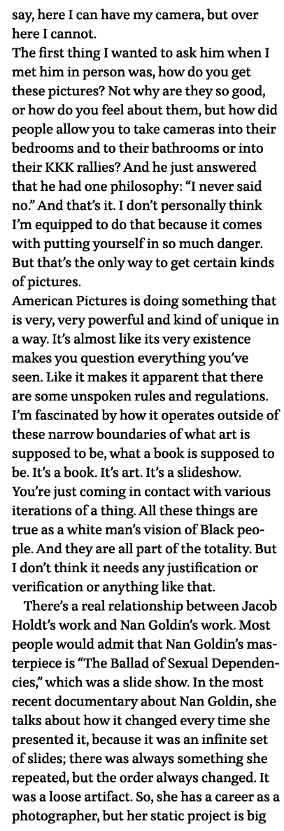 say, here I can have my camera, but over here I cannot  The first thing I wanted to ask him when I met him in person    