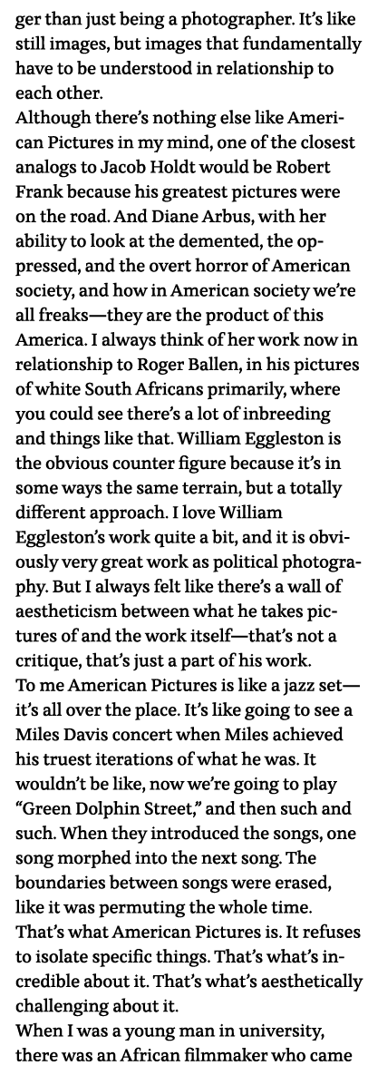 ger than just being a photographer  It s like still images, but images that fundamentally have to be understood in re   