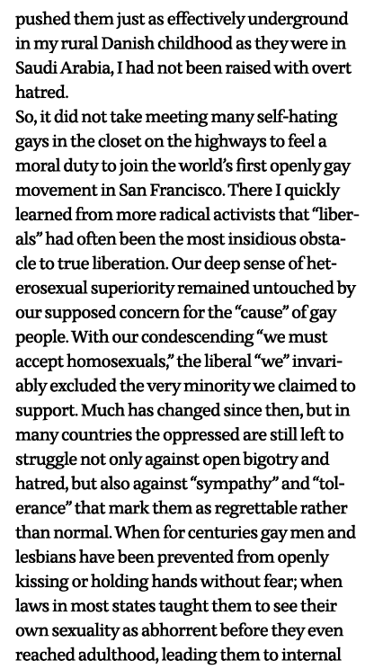 I did not have to meet many self-hating gays in the closet on the American highways to realize that I felt it as a mo   