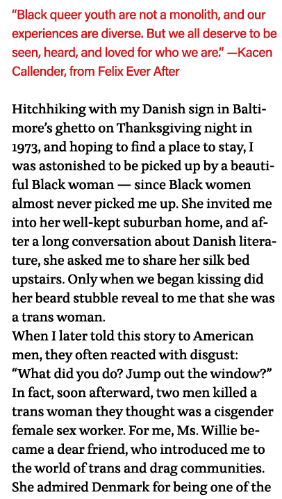  Black queer youth are not a monolith, and our experiences are diverse  But we all deserve to be seen, heard, and lov   