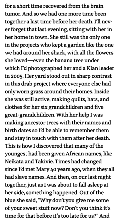 for a short time recovered from the brain tumor  And so we had one more time been together a last time before her dea   