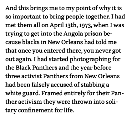 And this brings me to my point of why it is so important to bring people together  I had met them all on April 13th,    