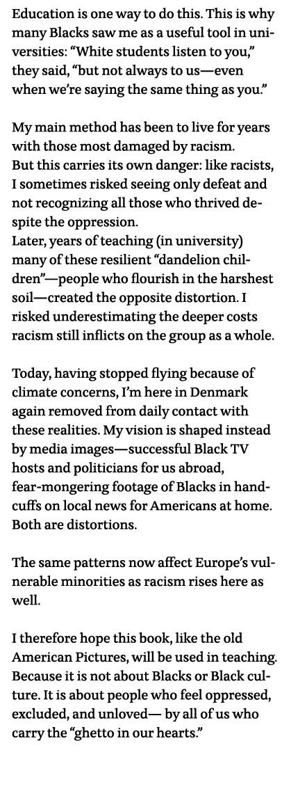 Education is one way to do this  This is why many Blacks saw me as a useful tool in universities:  White students lis   