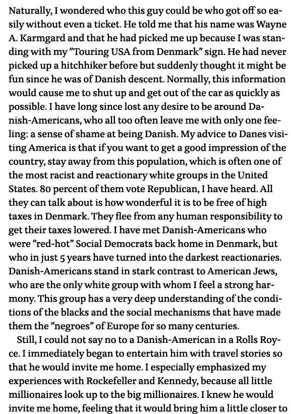 Naturally, I wondered who this guy could be who got off so easily without even a ticket  He told me that his name was   