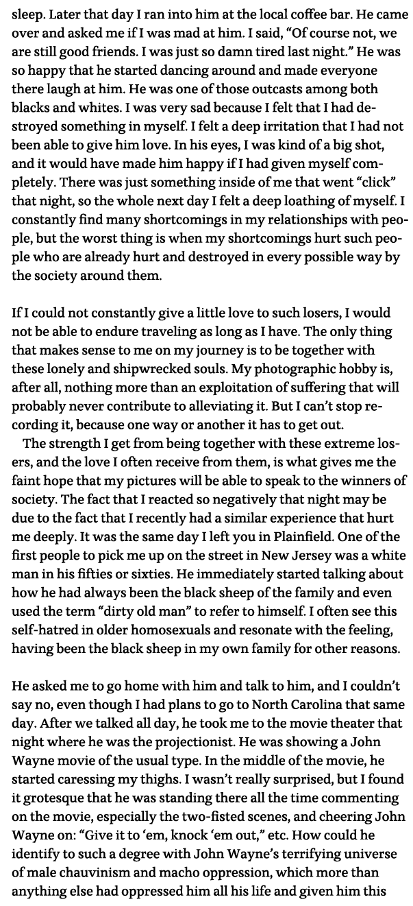 sleep  Later that day I ran into him at the local coffee bar  He came over and asked me if I was mad at him  I said,    