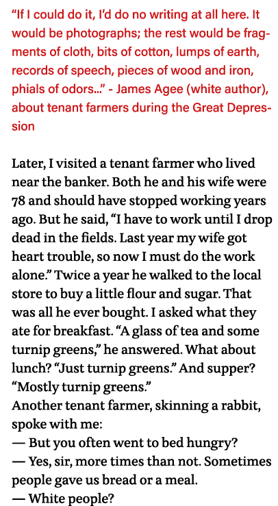  If I could do it, I d do no writing at all here  It would be photographs; the rest would be fragments of cloth, bits   