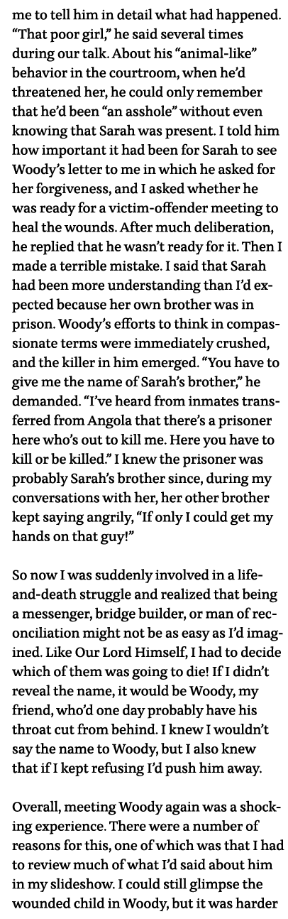 me to tell him in detail what had happened   That poor girl,  he said several times during our talk  About his  anima   
