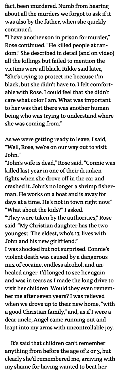 fact, been murdered  Numb from hearing about all the murders we forgot to ask if it was also by the father, when she    