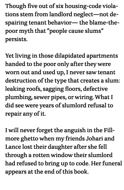 Though five out of six housing-code violations stem from landlord neglect—not despairing tenant behavior— the blame-t   