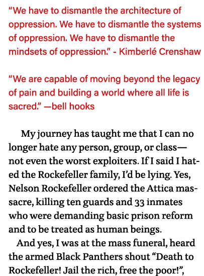  We have to dismantle the architecture of oppression  We have to dismantle the systems of oppression  We have to dism   