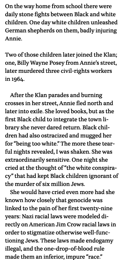 On the way home from school there were daily stone fights between Black and white children  One day white children un   