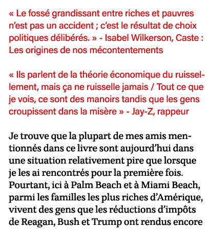   Le fossé grandissant entre riches et pauvres n est pas un accident ; c est le résultat de choix politiques délibéré   