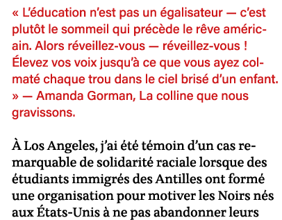   L éducation n est pas un égalisateur — c est plutôt le sommeil qui précède le rêve américain  Alors réveillez-vous    