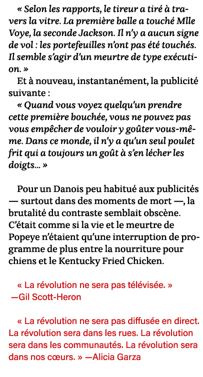   Selon les rapports, le tireur a tiré à travers la vitre  La première balle a touché Mlle Voye, la seconde Jackson     