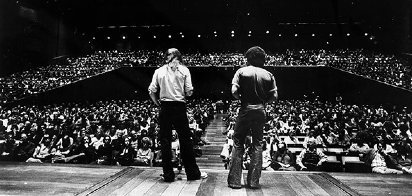 1978 - With my co-worker Tony Harris in Oslo Concerthouse  
