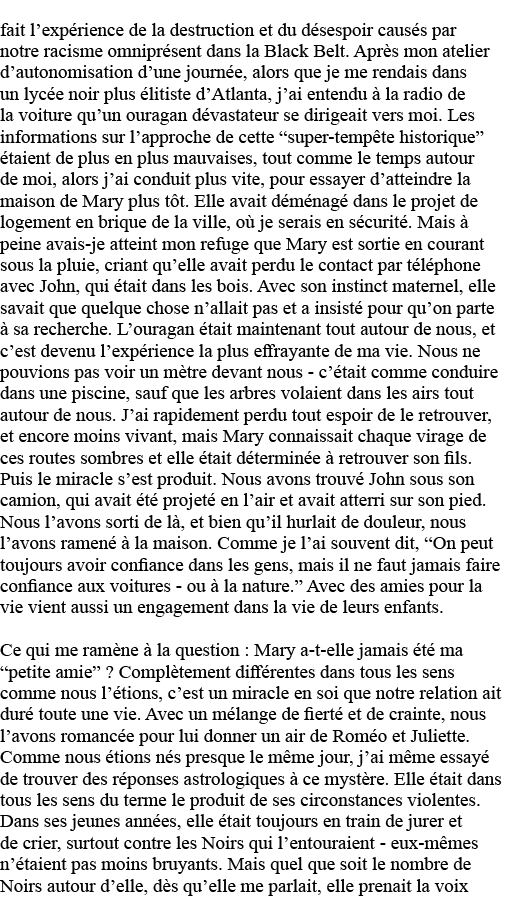 fait l expérience de la destruction et du désespoir causés par notre racisme omniprésent dans la Black Belt  Après mo   