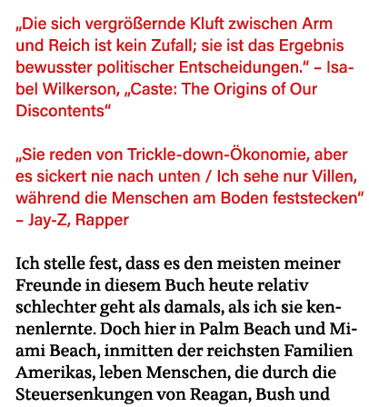  Die sich vergrößernde Kluft zwischen Arm und Reich ist kein Zufall; sie ist das Ergebnis bewusster politischer Entsc   