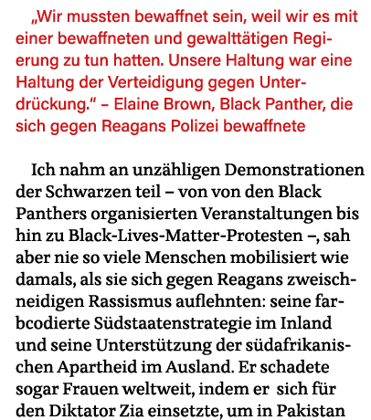  Wir mussten bewaffnet sein, weil wir es mit einer bewaffneten und gewalttätigen Regierung zu tun hatten  Unsere Halt   