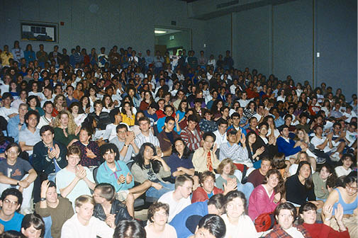 1991 - Even my 10th show here in Stanford U  was packed in the biggest auditorium