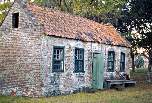 1974 - original slave cabin on plantation, SC