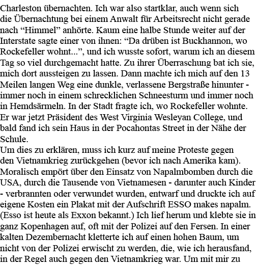 Charleston übernachten  Ich war also startklar, auch wenn sich die Übernachtung bei einem Anwalt für Arbeitsrecht nic   