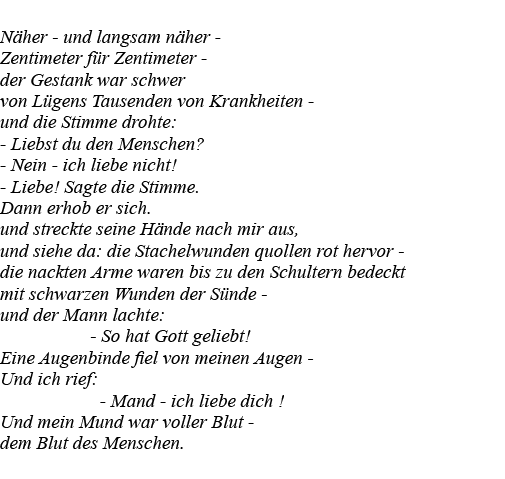  Näher - und langsam näher - Zentimeter für Zentimeter - der Gestank war schwer von Lügens Tausenden von Krankheiten    