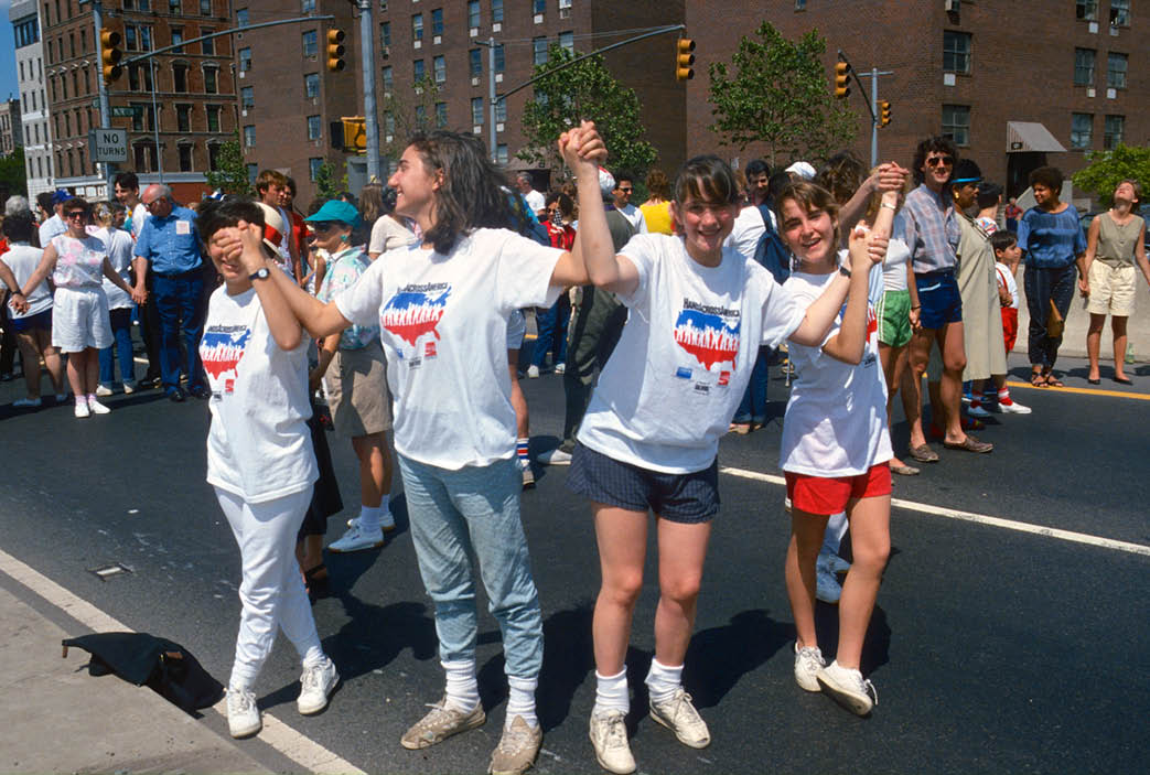 1986 - 5-6 million holding hands across America