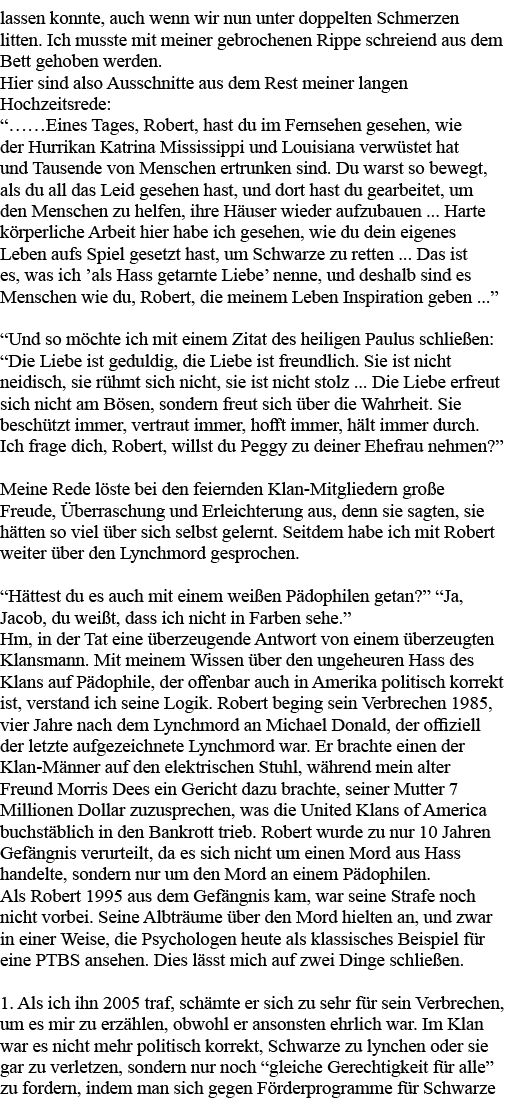 lassen konnte, auch wenn wir nun unter doppelten Schmerzen litten  Ich musste mit meiner gebrochenen Rippe schreiend    