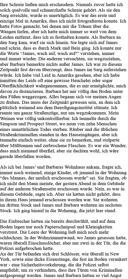 Ihre Schreie ließen mich erschaudern  Niemals zuvor hatte ich solch qualvolle und schmerzhafte Schreie gehört  Als si   