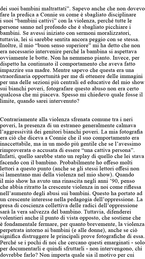 dei suoi bambini maltrattati   Sapevo anche che non dovevo fare la predica a Connie su come è sbagliato disciplinare    