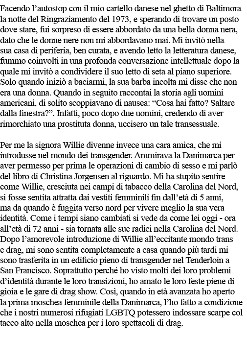 Facendo l autostop con il mio cartello danese nel ghetto di Baltimora la notte del Ringraziamento del 1973, e sperand   