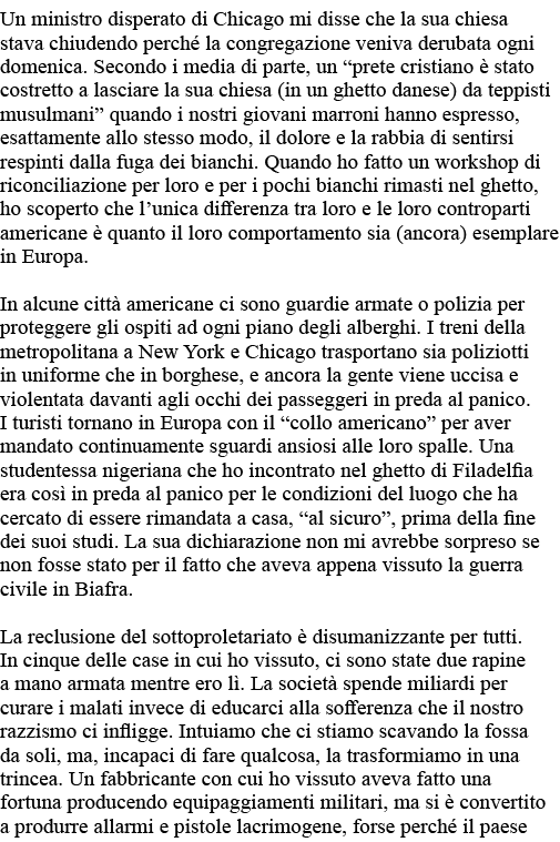 Un ministro disperato di Chicago mi disse che la sua chiesa stava chiudendo perché la congregazione veniva derubata o   