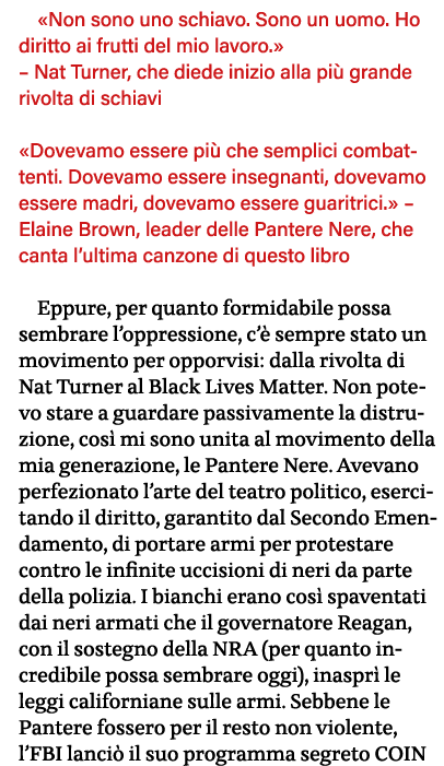  Non sono uno schiavo  Sono un uomo  Ho diritto ai frutti del mio lavoro     Nat Turner, che diede inizio alla più gr   