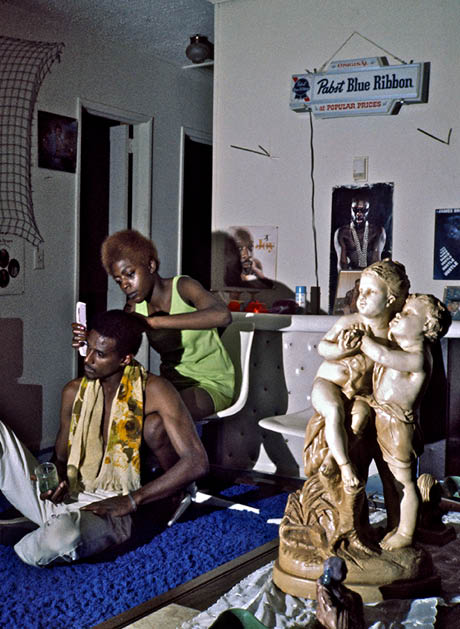  After a depressing period in white homes I searched back to the most harmonious couple I could recall in the underclass: Leon and Cheryl in Augusta, Georgia  Their love and devotion to each other had been so enriching and contagious that I often thought of them as living proof that real ghetto love could thrive  While I had lived in their home, I had had peace and support, enabling me day after day to hitchhike out to explore the poverty in the area  But when I came to their house, I immediately felt something had changed  Leon asked me in, but he was not happy  He seemed to be in a trance as he told me his wife had died from a disease which was curable but which they had not had money to get under proper treatment before it was too late  Leon had not recovered from the loss  He never went out of his house which stood right next to the elite medical school in Augusta  All day long he sat on the blue shag carpet in front of his little stereo as if it were an altar, listening to music while staring at a photo of Cheryl above  Some days he sang love songs throughout the day, putting her name in them  Once in a while he would scream out in the room:  I want you  I want to hold you  I want to be with you again     We must unite, be one    I want to die    die      Never have I seen a man s love for a woman so intense  At most once a day would he turn around and communicate with me, and then only to tell me about how he wanted to join Cheryl in heaven  Three years later I traveled all over America to give the book to all those friends who made it possible  One of them was naturally Leon, who had helped me so much  But when I came to his screen door with the book under my arm, a strange woman answered my knock  No, Leon didn t live there anymore  He was shot three years ago - by a white man  All afternoon his mother showed me the photo album with Leon and Cheryl s pictures and told me tearfully about their three happy years together  We sat sobbing in each other s arms on the front porch  I know that Leon and Cheryl are united again   There is no love like ghetto love   Holley St  Augusta, GA   September 1975 