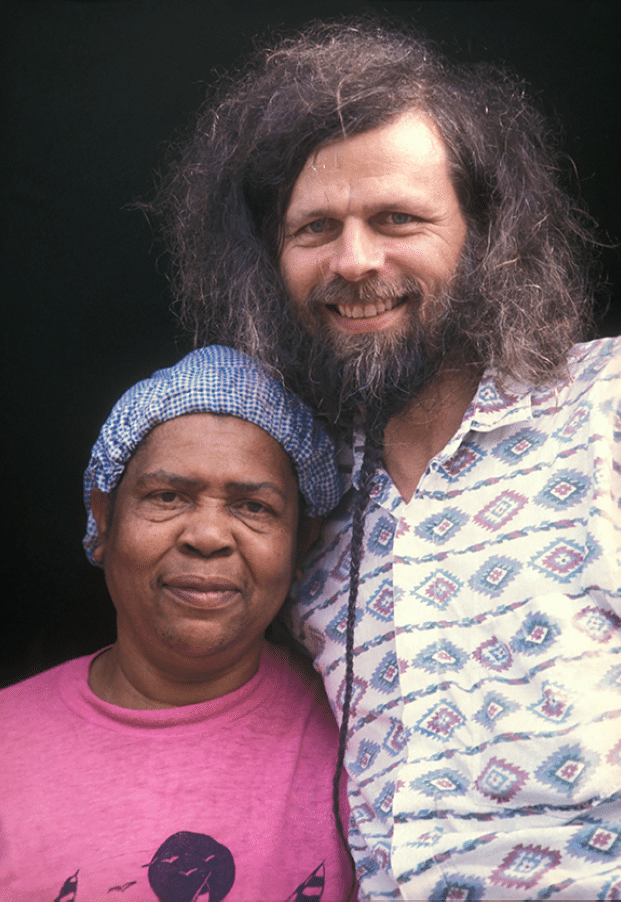 Photo of Virginia Pate and me taken by Anita Roddick in 1994 