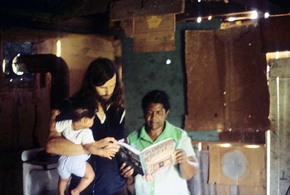 Giving Virginia Pate my book in 1978