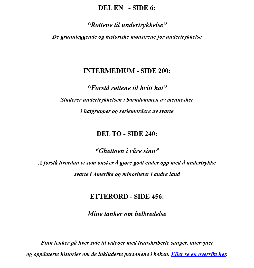 DEL EN  - SIDE 6:   Røttene til undertrykkelse  De grunnleggende og historiske mønstrene for undertrykkelse   INTERME   