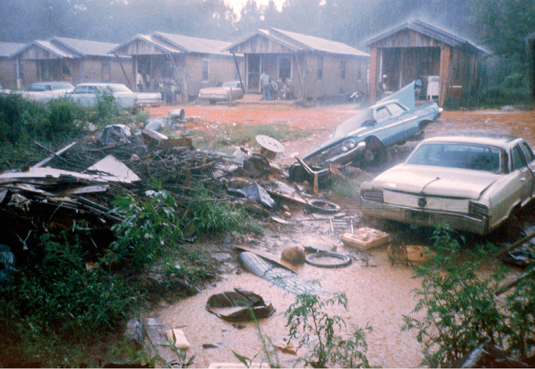 1975 - eastern Meridian, MS - today a shopping mall