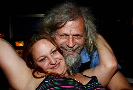 Drinking Tequila  shots  from Natasha's breasts