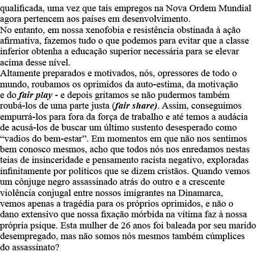 qualificada, uma vez que tais empregos na Nova Ordem Mundial agora pertencem aos países em desenvolvimento  No entant   