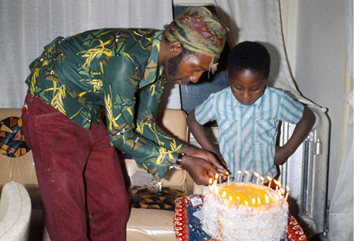 1975 - SF  Transgender father's birthday for her son