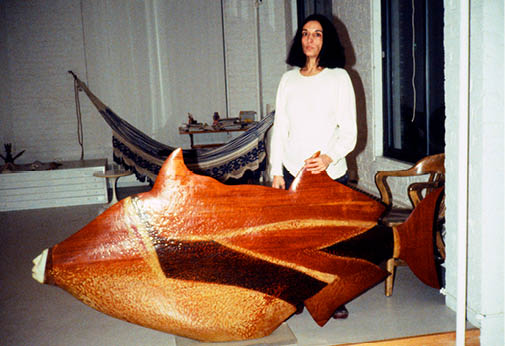 1978 - NYC  Revisit to Marisol Escobar with book 